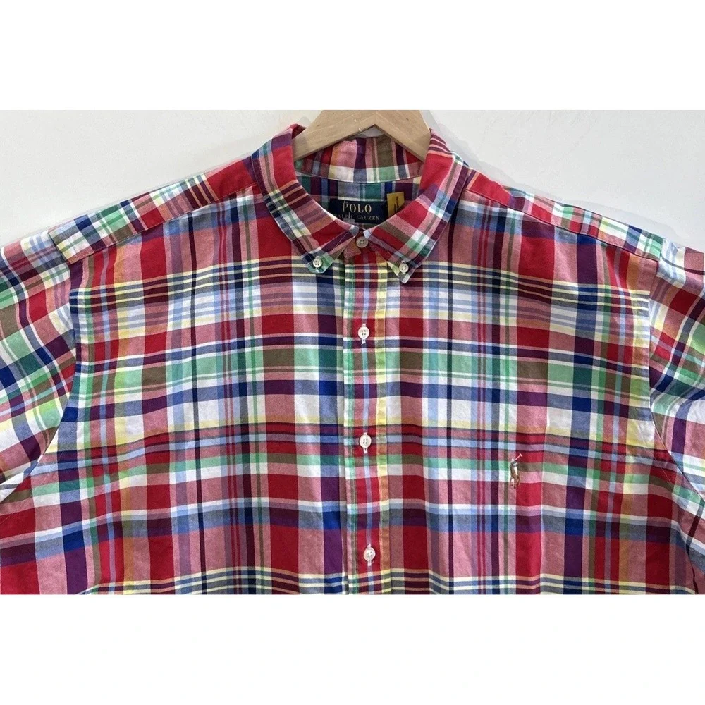 Mens Big & Tall Polo Ralph Lauren Short Sleeve Polo Shirt Sz 2XLT 2XL Tall